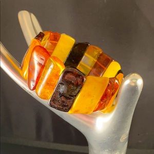 Amber bracelet/4 different colors types of Amber.